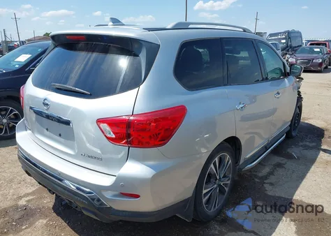 2019 Nissan Pathfinder Platinum из США, поврежденный, VIN 5N1DR2MN4KC595943